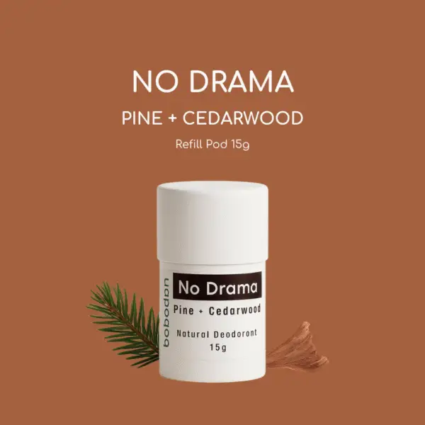 Bobadan No Drama Refill Pod 15g | Pine Cedarwood, Eco-Friendly, Long-Lasting Odor Protection