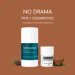 Bobadan No Drama Deodorant Stick 15g | Pine Cedarwood, Refillable, Long-Lasting Odor Protection