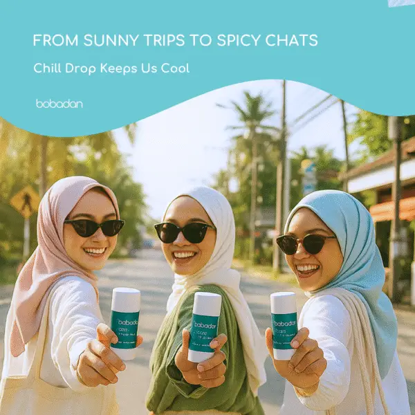 Bobadan Chill Drop Deodorant Stick 15g | Lavender Peppermint, Refillable, Fresh Odor Protection