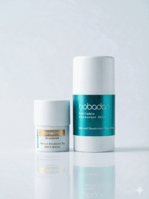 Bobadan Baseline Natural Deodorant Stick 15g | Natural Deodorant, Unscented, Hajj, Umrah