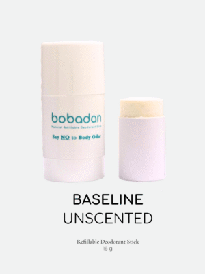 Bobadan Baseline Deo Stick 15g | Natural Deodorant, Unscented, Hajj, Umrah