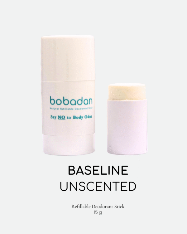 Bobadan Baseline Deo Stick 15g | Natural Deodorant, Unscented, Hajj, Umrah