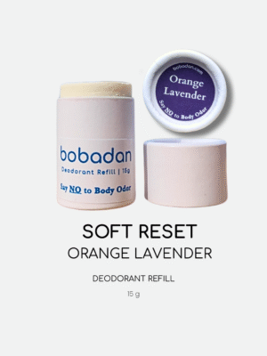 Refill Cartridge – Bobadan Soft Reset 15g | Orange Lavender Natural Deodorant for Soothing Freshness