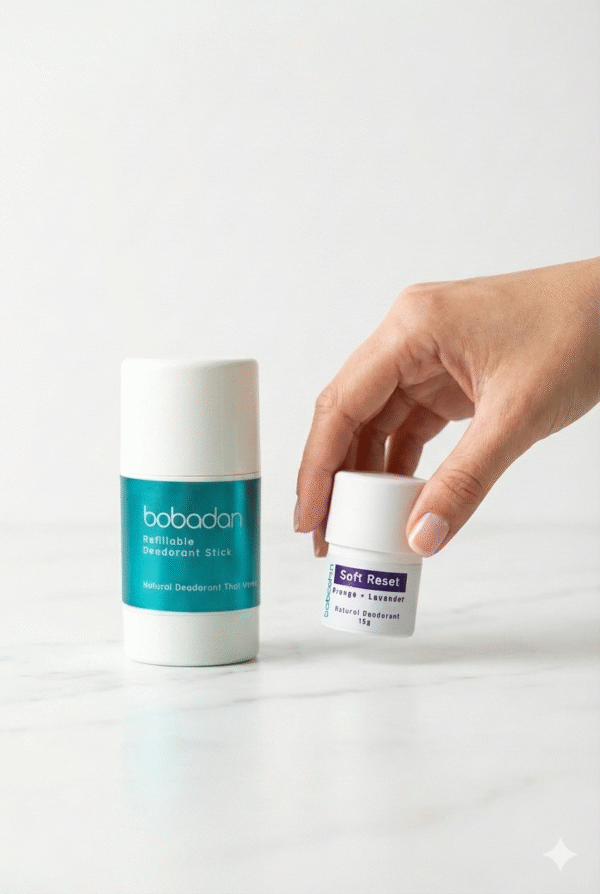Bobadan Soft Reset Deo Stick 15g | Natural Deodorant, Orange Lavender